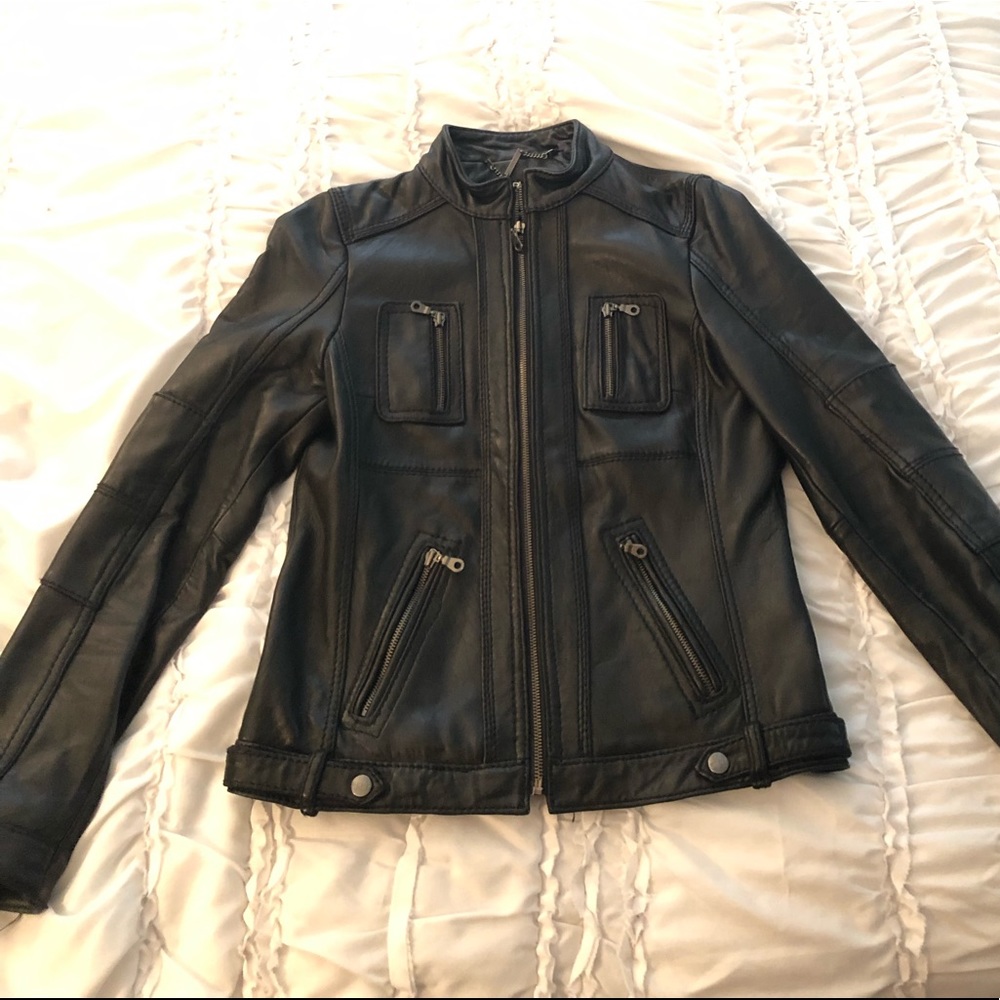 Like new DKNY leather jacket